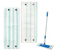 ZMDMAH 2 Pezzi Panno Mop in Microfibra, Mop Ricambio in Microfibra Lavabile Compatibile con Leifheit Combi /CLEAN Twist M Micro Duo, Testine di Ricambio del Mocio per Uso Umido e Secco