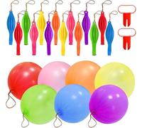 ZMDMAH 30 palloncini punch con 2 nodi, 40 cm, robusti palloncini perforati, per bambini, compleanni e feste di compleanno