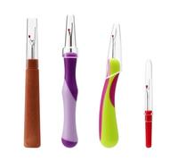 ZMDMAH 4 pezzi separatori per cuciture con cappuccio protettivo, separatore per cuciture Seam Ripper, accessori per cucito per macchina da cucire per rimuovere cuciture ruvide, per cucire tessuti,
