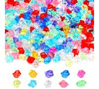 ZMDMAH 400 Pezzi Gemme di Diamanti Acrilici, Gemme del Diamante Acrilico, Cristalli Decorativi Acrilico Diamanti di Cristallo Acrilico per Vasi Pieni Decorazioni Artigianali Caccia al Tesoro Pirati
