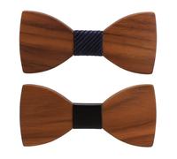 ZMDMAH Papillon Legno Uomo Set, Papillon da Uomo in Legno Regolabile con Gancio Papillons Uomo Legno Papillons da Matrimonio Business Festa Lavoro Laurea