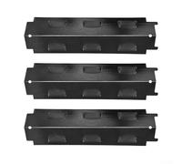 ZMdooreasy 3 pezzi di ricambio in porcellana per piastra termica in acciaio, 36,8 x 10,9 cm, per Charbroil 98531, Grill King, per KENMORE, Master Forge
