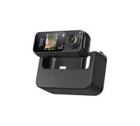ZMdooreasy Action Camera 2.7K indossabile con obiettivo a 180°, batteria a lunga durata, custodia di ricarica, schermo IPS da 1,47 pollici, videocamera portatile leggera per viaggi, lavoro (nero)