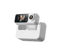 ZMdooreasy Action Camera 2.7K indossabile con obiettivo a 180°, batteria a lunga durata, custodia di ricarica, schermo IPS da 1,47 pollici, videocamera portatile leggera per viaggi, lavoro (bianco)