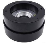 ZMdooreasy Adattatore a sgancio rapido per volante, per MOZA R5 R9 R16 R21 e Simagic, mozzo in alluminio CNC per base Sim Racing Direct Drive, connettore a scambio rapido (nero/rosso/oro) (nero)
