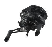 ZMdooreasy Baitcasting Mulinello da pesca con rapporto di trasmissione 7.2: 1 Telaio in metallo 5,4 kg Max Drag per acqua salata d'acqua dolce Casting Line Capacità 180 M nero (mano sinistra)