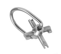 ZMdooreasy Chiave di blocco HVAC per sicurezza 410A e R22, strumento in metallo ad alta resistenza per servizio di climatizzazione, ricambio diretto, parte utensile manuale, argento