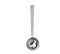 ZMdooreasy Cucchiaio dosatore per caffè in acciaio inox con manico lungo, cucchiaio di precisione da 15 ml e 30 ml per terra, tè, ingredienti da forno, lavabile in lavastoviglie, argento (15 ml)