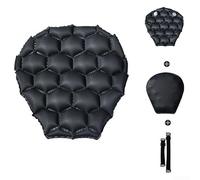 ZMdooreasy Cuscino per sella moto 3D Mesh traspirante antiscivolo Pad con Air Cell assorbimento degli urti e raffreddamento ad acqua per lunghe distanze equitazione Touring nero