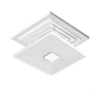 ZMdooreasy Deflettore professionale del flusso d'aria 30X30cm bianco regolabile copertura di sfiato del soffitto supporto magnetico per il sistema di condizionamento d'aria centrale