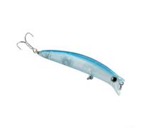 ZMdooreasy Esca da pesca a forma di minnow con perline acustiche, corpo in ABS aerodinamico per lancio in acqua salata fresca, occhi 3D realistici, design ponderato per il naso, bersagli per spigola