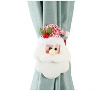 ZMdooreasy Fermatende natalizie con affascinanti figure di pupazzo di neve e Babbo Natale, cinghie decorative per decorazioni natalizie per la casa (persona anziana)