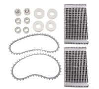 ZMdooreasy Kit di ricambio per pulitore piscina DOLPHIN per modelli DX CC Plus, include cinghie di trasmissione 9985006-R2, ruote da arrampicata 6101611-R4, spazzole a rulli e gruppi puleggia