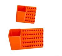 ZMdooreasy Organizer rettangolare da parete compatibile con punte per cacciavite con 25 o 50 fori e materiale PP resistente alla ruggine (2 pezzi)