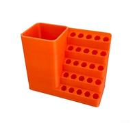 ZMdooreasy Organizer rettangolare da parete compatibile con punte per cacciavite con 25 o 50 fori e materiale PP resistente alla ruggine (25 fori)