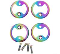 ZMdooreasy Piastre di rinforzo per pedali bici in metallo ad alta resistenza per Wahoo e per tacchetti Speedplay, diametro 38 mm, con viti, set di accessori da ciclismo leggero (G)