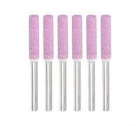 ZMdooreasy Punte professionali per affilare motosega diamantate utensili per smerigliatrice elettrica, set da 6 pezzi, diverse dimensioni, rosa