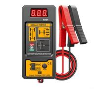 ZMdooreasy RT01 Tester relè automobilistico per sistemi 12 V 24 V, analizzatore display digitale per relè a 4 pin e 5 pin in auto, camion, moto, marina, strumento diagnostico con clip (RT01)