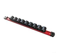 ZMdooreasy Scaffale di stoccaggio degli attrezzi dell'officina con 9 slot magnetici della lega di alluminio cacciavite pinza organizzatore chiave per banco di lavoro strumento di gestione