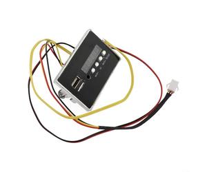 ZMdooreasy Scheda per lettore musicale per auto elettrica per bambini, con interfaccia USB e display della batteria, modulo audio in metallo, chip MP3 da 12 V, per la riproduzione di musica del