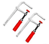 ZMdooreasy Set di 2 morsetti a coda di rondine, con teste in ghisa, per la lavorazione del legno, per il fissaggio delle scanalature della scrivania, 200 x 60 mm