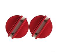 ZMdooreasy Set di cuscinetti magnetici per martinetti per protezione da saldatura, in alluminio 6061-T6 con forte magnete, per martinetti da pavimento e QuickJack, rosso, confezione da 2