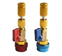 ZMdooreasy Set professionale di strumenti per la rimozione del nucleo della valvola per il sistema di condizionamento d'aria con costruzione in ottone compatibile R134A 240X160x30mm