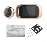 ZMdooreasy Spioncino digitale con schermo LCD da 2,8 pollici, fotocamera spioncino elettronico grandangolare, alimentato a batteria, spioncino fotografico integrato, anello di memoria integrato