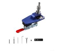 ZMdooreasy Strumento di perforazione per cerniera nascosta, 35 mm, con piastra di pressione regolabile, per la lavorazione del legno e l'installazione di porte di armadi (blu)