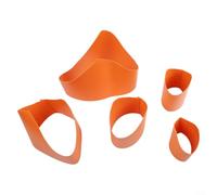 ZMdooreasy Strumento guida di taglio a sella per tubi per marcatura accurata, maschera di layout per tubi da 20 mm-200 mm, modello in pelle artificiale per saldatura, idraulica e costruzione HVAC (65