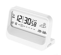 ZMdooreasy Sveglia digitale con timer visivo e visualizzazione della temperatura, 3 allarmi personalizzabili, retroilluminazione regolabile e funzione silenziosa per una pianificazione quotidiana