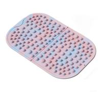 ZMdooreasy Tappetino per massaggio ai piedi in EVA per riflessologia e corsa lenta, cuscinetto per digitopressione su due lati con ventose antiscivolo, attrezzatura fitness portatile per uso domestico