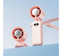ZMdooreasy Ventilatore portatile ricaricabile con tecnologia di raffreddamento a ghiaccio, 3600 mAh, mini ventilatore da tavolo alimentato a batteria, 199 impostazioni di velocità, ricarica di tipo C
