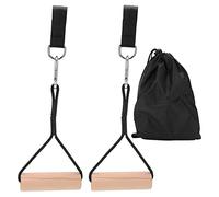 ZMellifluent Maniglie per Pull-up e Chin-up in Legno, Maniglie per Pesi da Palestra robuste per Il rafforzamento Muscolare, Maniglie per Esercizi in faggio con Borsa di conservazione per l’alle