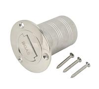 ZMellifluent Riempitore per Barche a Forma di Conchiglia ad Angolo retto in Acciaio Inox 316, riempitore Senza Chiave per Ponte della Barca con Finitura a Specchio, Raccordo per Serbatoio a (Gas)