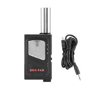 ZMellifluent Soffiatore d’aria leggero e portatile per barbecue, soffiatore d’aria manuale per la cottura all’aperto durante i picnic, mantice in acciaio inox e plastica con design a basso rumo