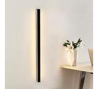 ZMH Applique da parete a LED, applique da parete per interni - lampada da corridoio moderna, 80 cm, 27 W, su e giù, bianco caldo, lampada da soggiorno, lampada da comodino nera