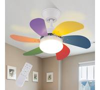 ZMH Deckenventilator mit Beleuchtung Fan LED Licht Dimmbar mit Fernbedienung