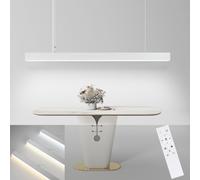 ZMH Pendelleuchte LED Hängelampe CCT Dimmbar 107CM mit Fernbedienung Lang Linear