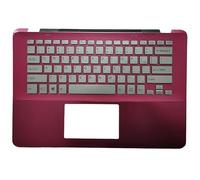 ZMHYGEW per Sony per Vaio SVF14A SVF14A15CXB SVF14A16CXB SVF14A17CXB SVF14A1A1J SVF14A18SCP SVF14A1C5E Tastiera US poggiapolsi/Cassa Inferiore(Pink US Keyboard)
