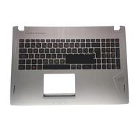 ZMHYGEW per Tastiera Palmrest C Case per ASUS per ROG per Notebook Strix GL502V GL502VMK, Tasti Rossi retroilluminati in Portoghese Latino 90NB0DE6-R31PO0(PT Keyboard Case)