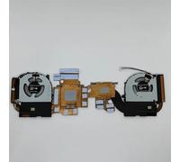 ZMHYGEW Radiatore CPU+GPU per Laptop con Set di ventole per Clover PC50HP 6-31-PC5H3-101 FMKL FMKK DFS5K223052834 DFS5K22305283R DC5V 0,5A