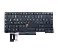 ZMHYGEW Tastiera AZERTY Francese, Britannica, Tedesca, Russa, retroilluminata per Lenovo ThinkPad E480 E485 E490 E495 L380 L390 T490 01YP000 CMSNBL-83US(German No Light)