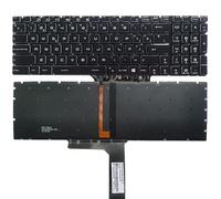 ZMHYGEW Tastiera per Laptop Russa/statunitense/Britannica/Spagnola per MSI GF75 per Thin 8RC 9RD 9SC 9SE MS-17F1 MS-17F2-17F3-1791-1792-1793-1795-1796-1799(SP White Backlit)