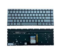 ZMHYGEW Tastiera retroilluminata in Lingua Russa Latina statunitense per HP per Pavilion 13-AN per Spectre 13-AP per Envy 13-AG 13M-AG 13-AH 13-AQ 13-AR(US GrayBlack)