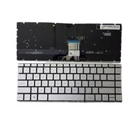 ZMHYGEW Tastiera retroilluminata in Lingua Russa Latina statunitense per HP per Pavilion 13-AN per Spectre 13-AP per Envy 13-AG 13M-AG 13-AH 13-AQ 13-AR(LA Silver)