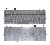 ZMHYGEW Tastiera retroilluminata Inglese statunitense per Sony per Vaio per Duo 13 SVD13 SVD132 SVD132A1ET SVD13215PXB SVD132A14L, 149245411US 149244611US(US Light Silver)