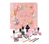ZMILE COSMETICS Beauty - Calendario dell'Avvento con pupazzo di neve, 24 sorprese per truccarsi e acconciare, in tradizionale calendario dell'Avvento con cosmetici vegani