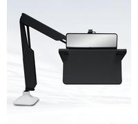 ZMJGLL Protezione della Vista a Distanza per Lettura, Scrittura e lezioni Video a 8 m, Protezione degli Occhi da scrivania e Schermo telescopico, ingrandimento 17,7X, Angolo Regolabile (White)