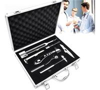 ZMJGLL Set per Esame neurologico, Set diagnostico DPN da 7 Pezzi, per Test di sensibilità al Dolore, alla Pressione tattile, alle Vibrazioni e ai riflessi tendinei, Materiali di Alta qualità.